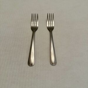 ABC 18CR Stainless Steel Dinner Forks Round Bottom Matte Taiwan 7" Flatware 2-pc